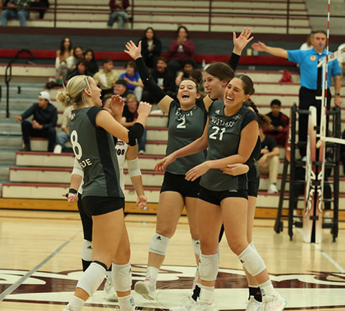 Image of player spiking ball